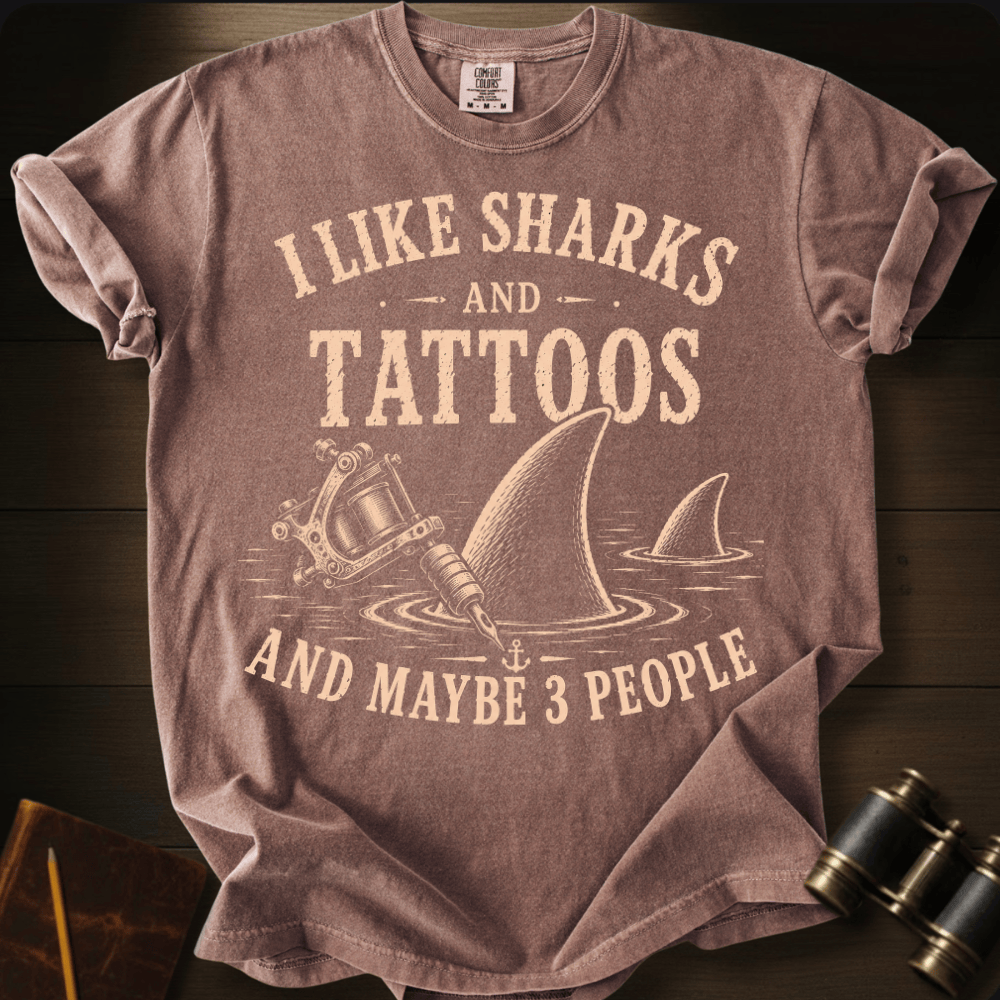 I Like Sharks and Tattoos T-shirt