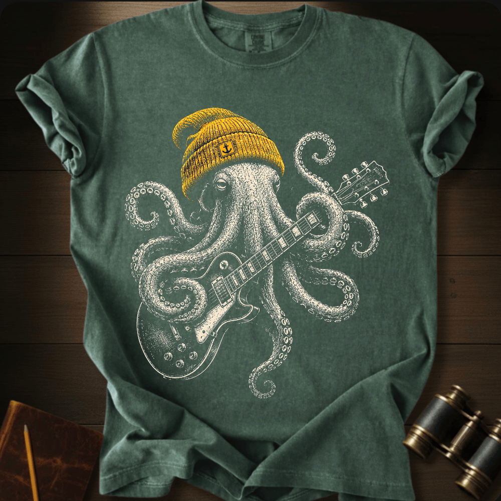 Rock Star Octopus T-shirt