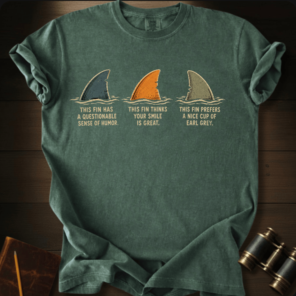 The 3 Fins of Wisdom T-shirt
