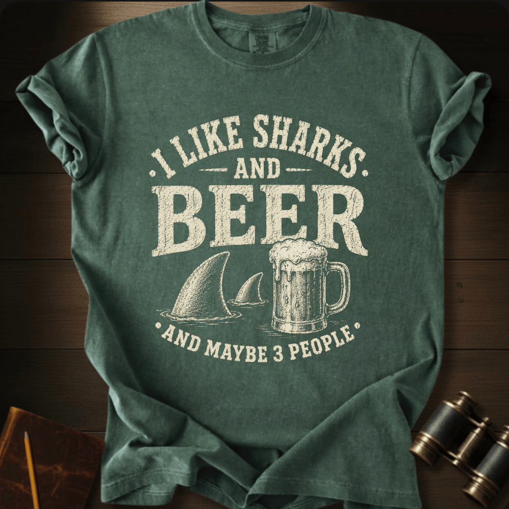 I Like Sharks and Beer T-shirt
