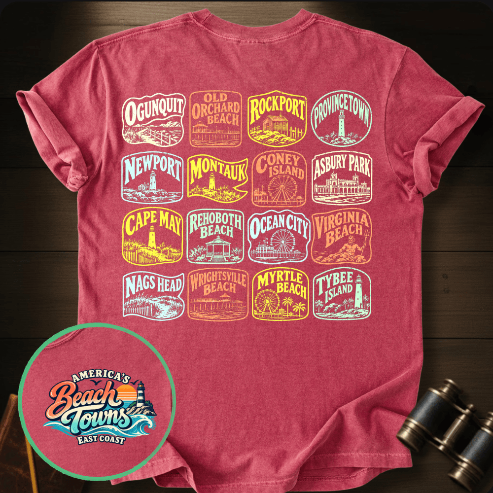 East Coast Beaches T-shirt