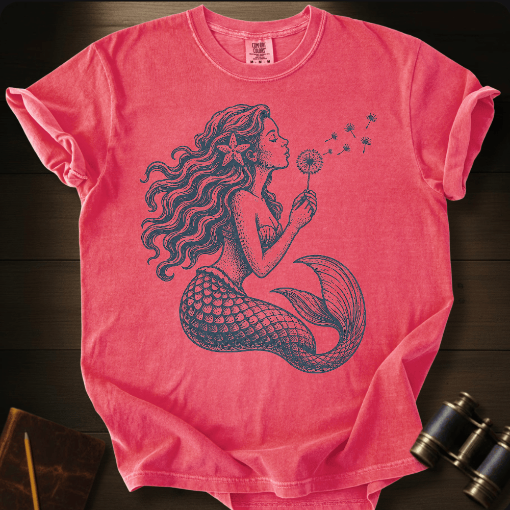 Mermaid Blowing Wishes T-shirt