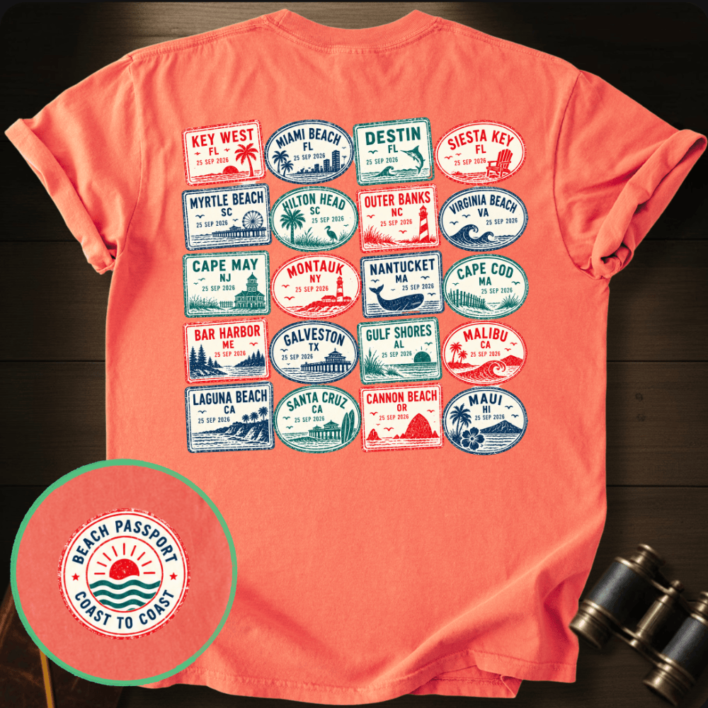 Stamps America´s Beach Cities T-shirt