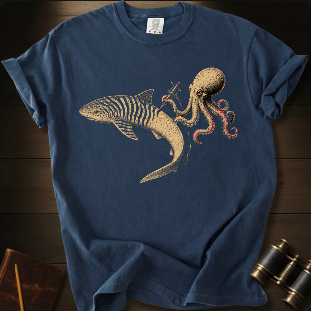 Shark Zebra Tatoo T-shirt