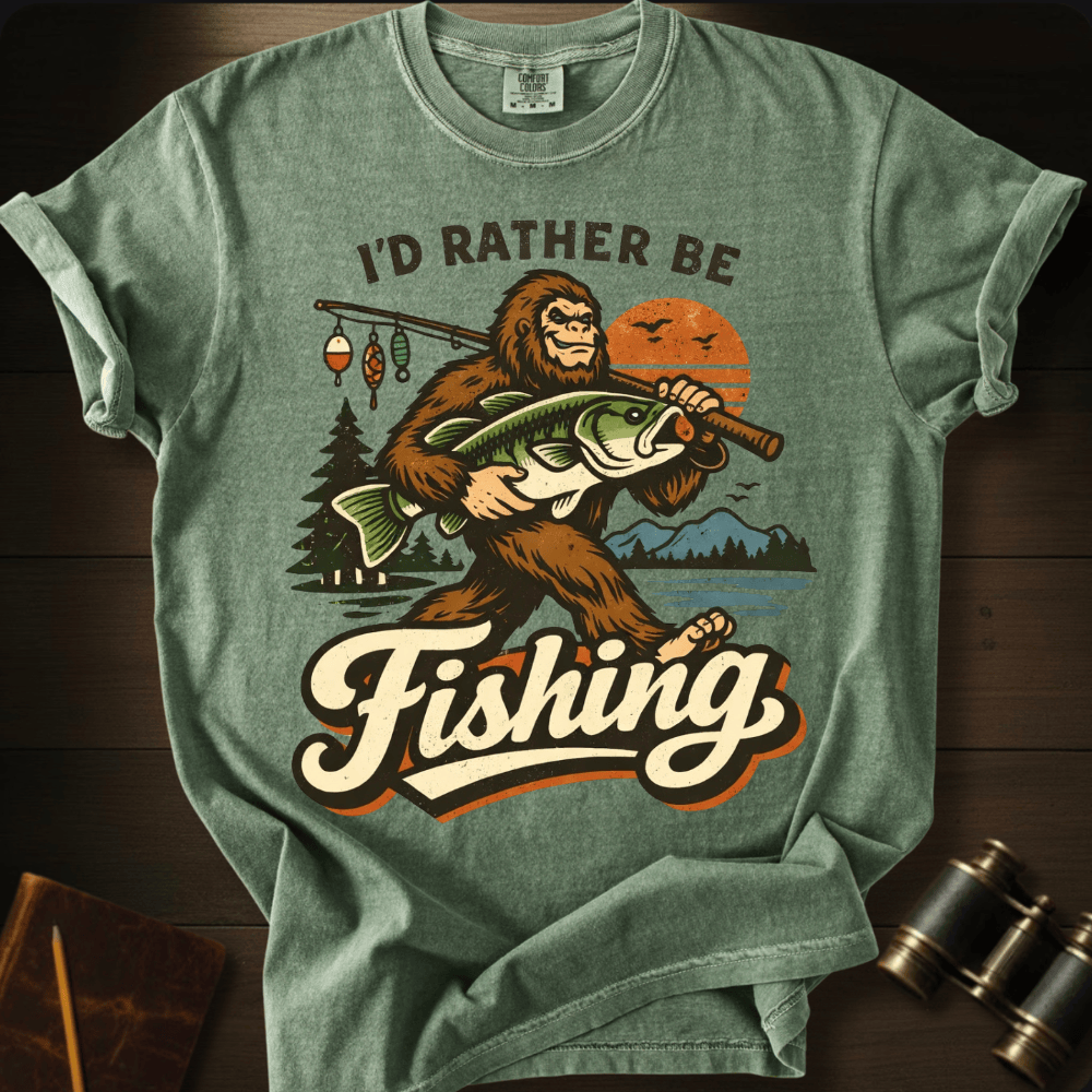 I´d Rather Be Fishing T-shirt