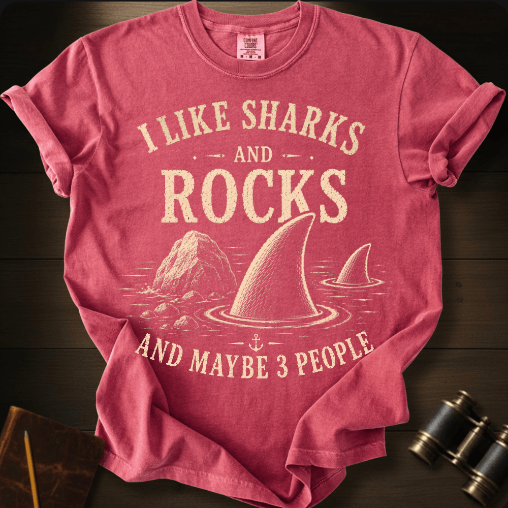 I Like Sharks and Rocks T-shirt