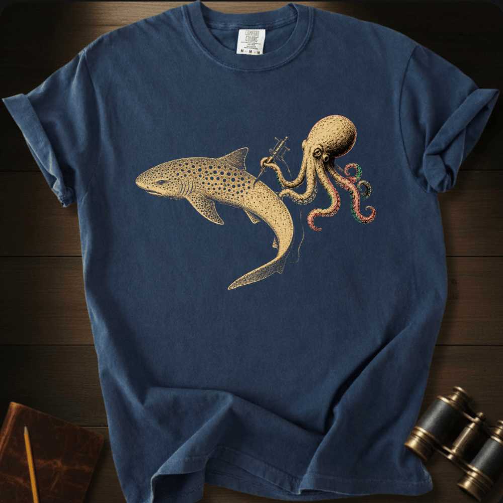 Shark Zebra Tattoo T-shirt