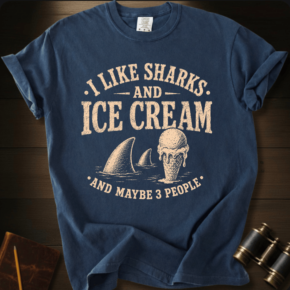 I Like Sharks and Ice Cream T-shirt