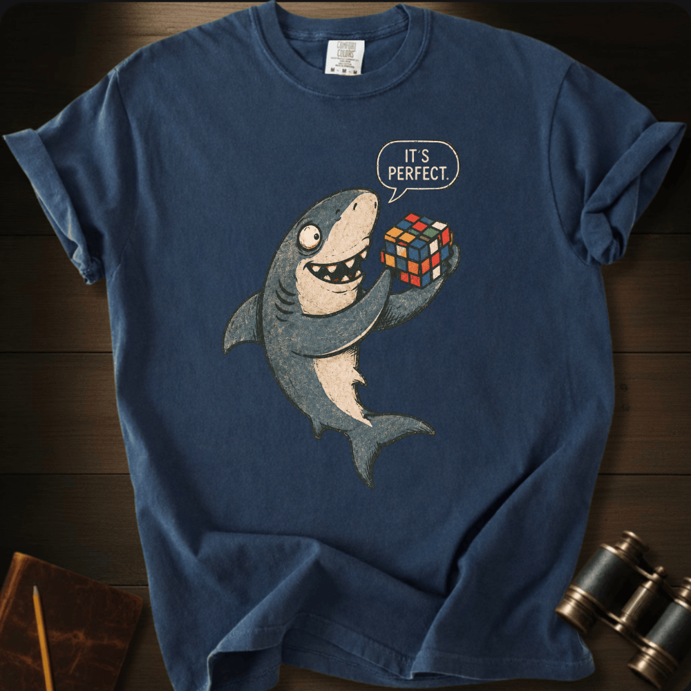 Shark and Rubik´s Cube T-shirt