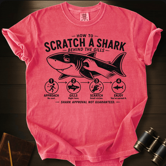 How to Scratch a Shark  T-shirt