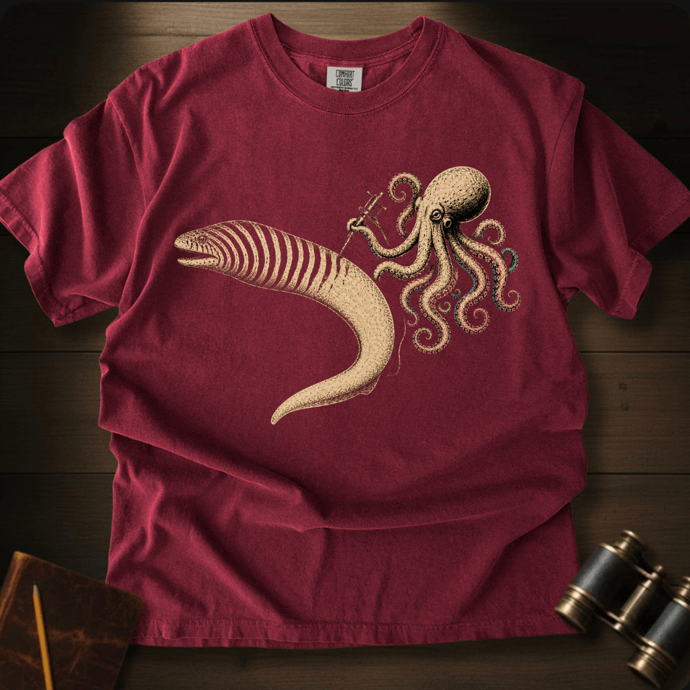 Zebra Moray Eel Tattoo T-shirt