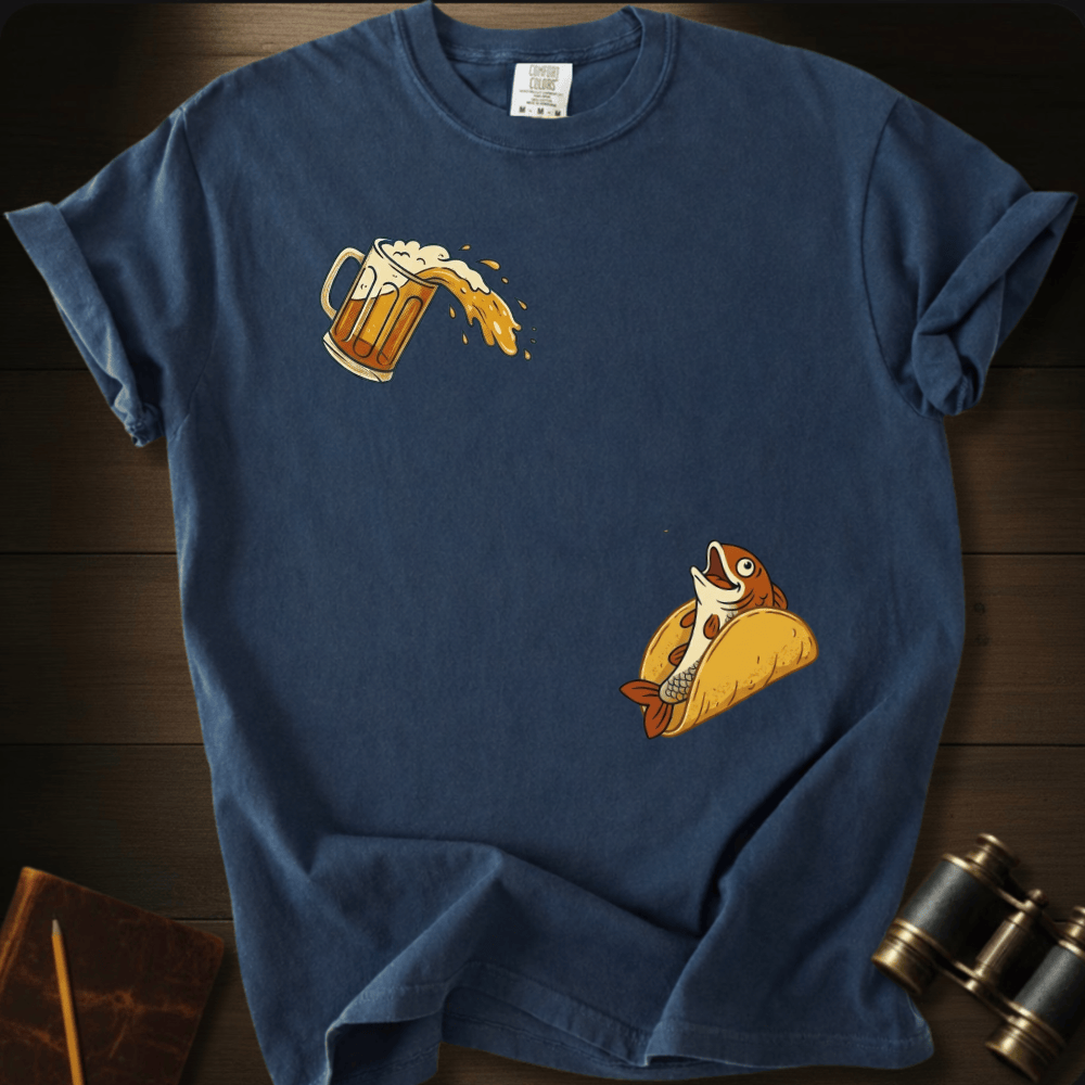 Beer and Fish Taco T-shirt
