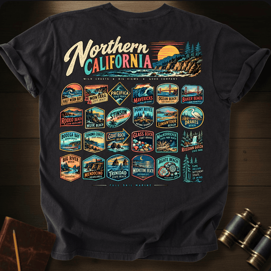 Northern California 3 T-shirt
