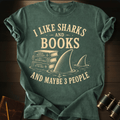 I Like Sharks and Books T-shirt