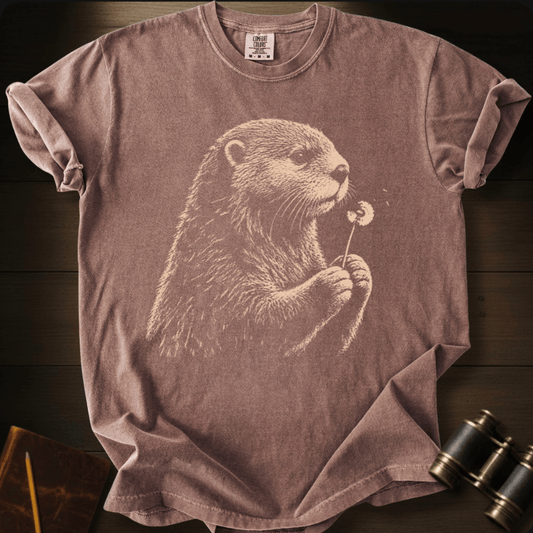 Otter Blowing Wishes - T-shirt
