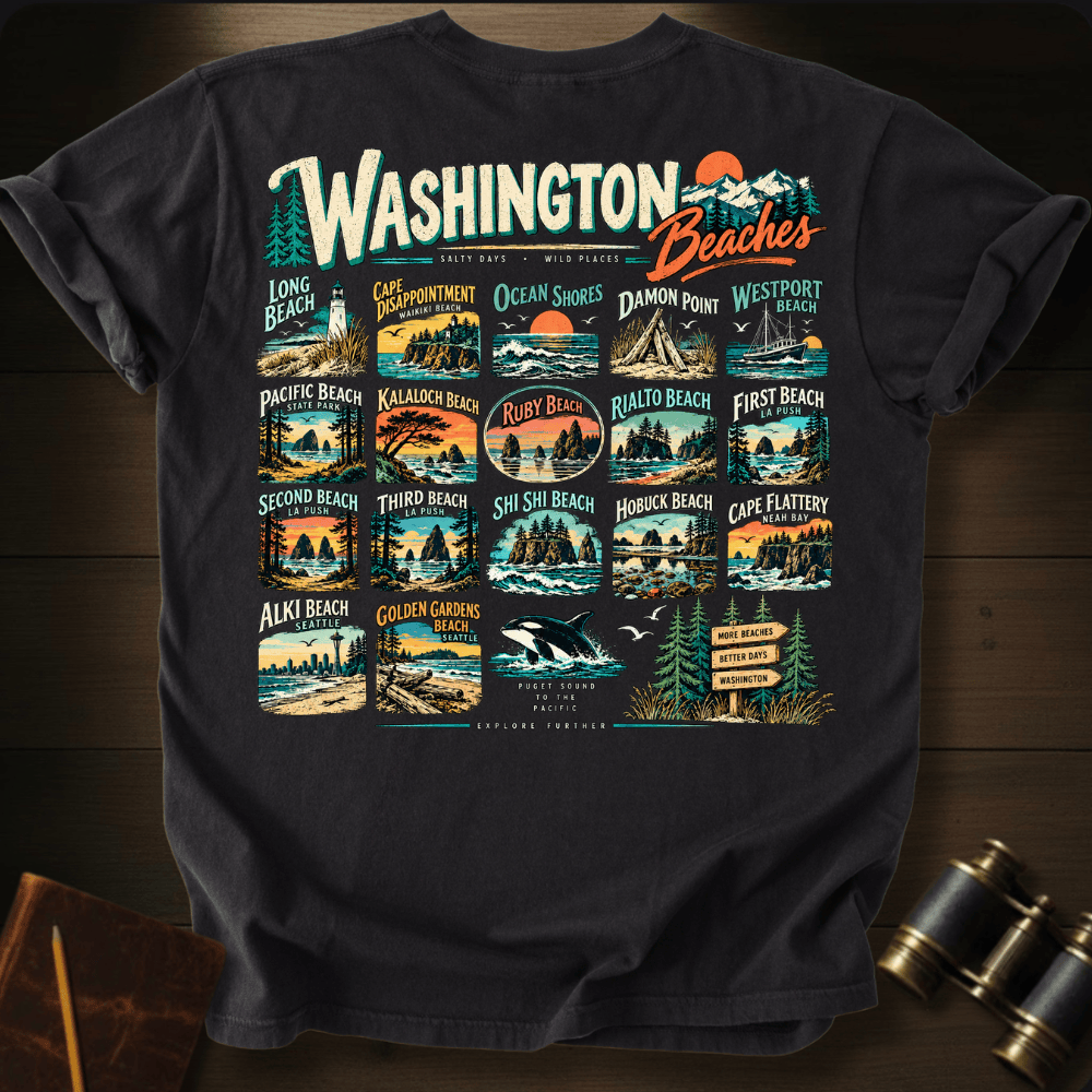 Washington Beaches T-shirt