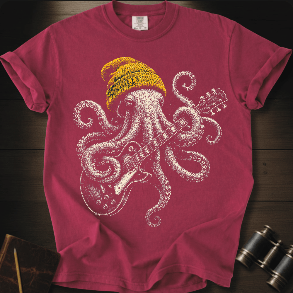 Rock Star Octopus T-shirt