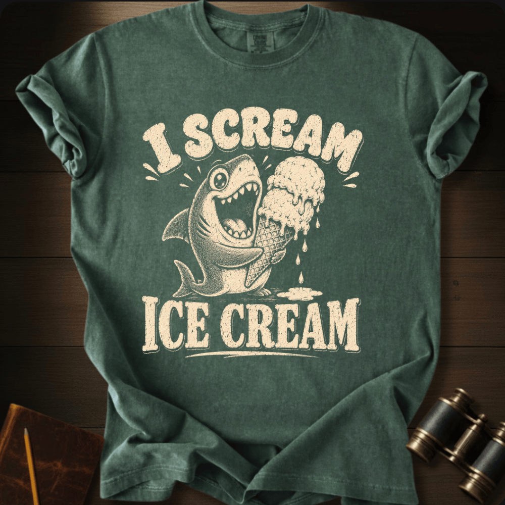 Shark I Scream Ice - Cream  T-shirt
