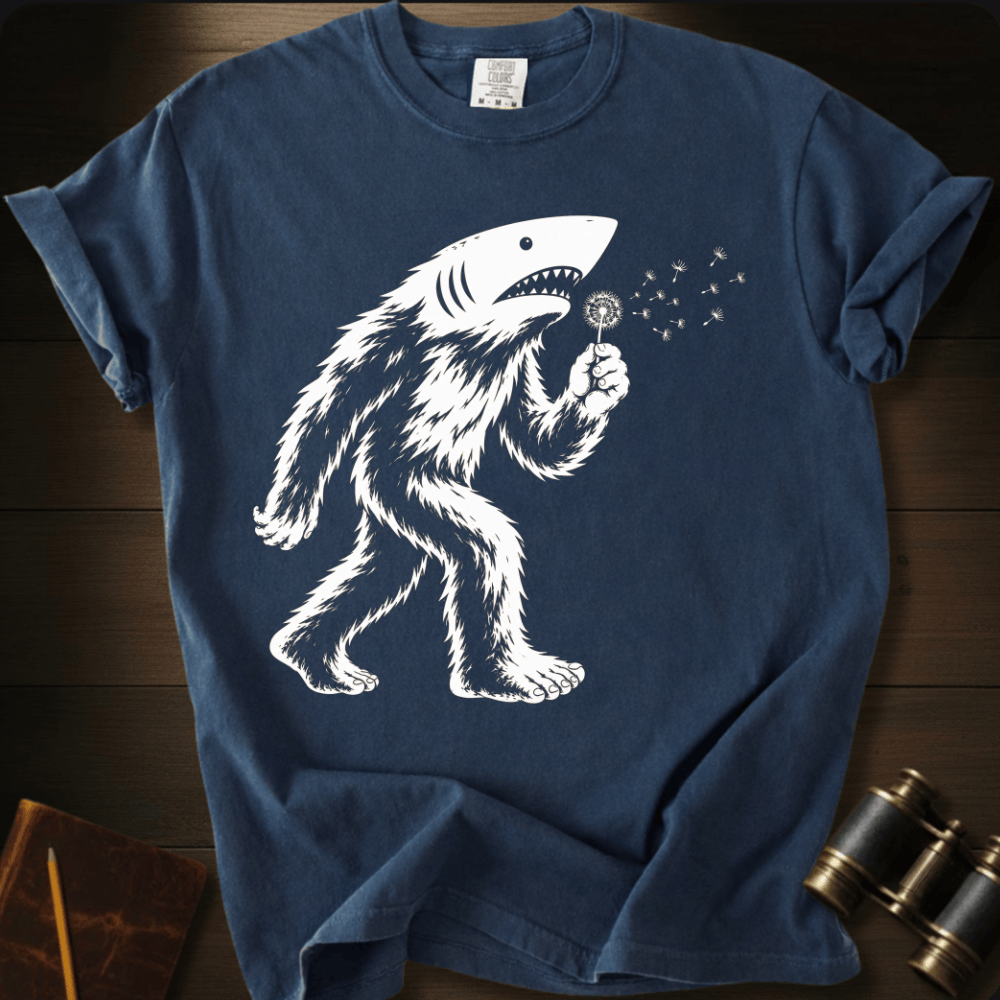Sharksquatch Blowing WishesT-shirt