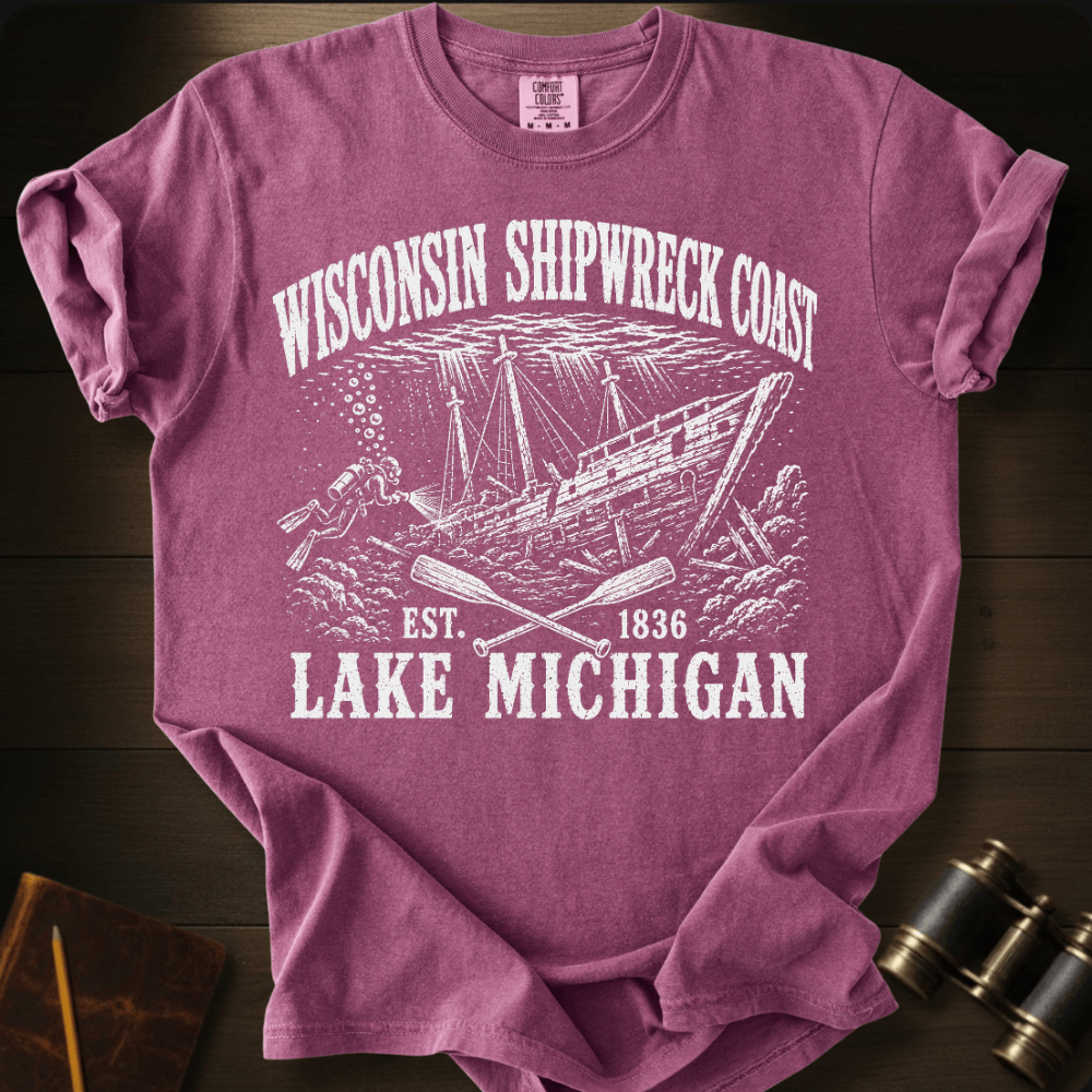 Wisconsin Shipwreck Coast - T-shirt