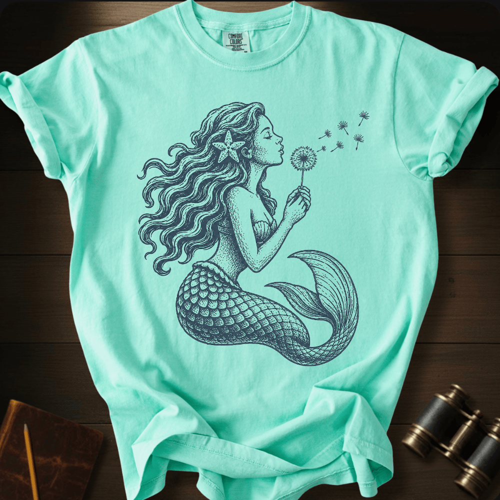 Mermaid Blowing Wishes T-shirt