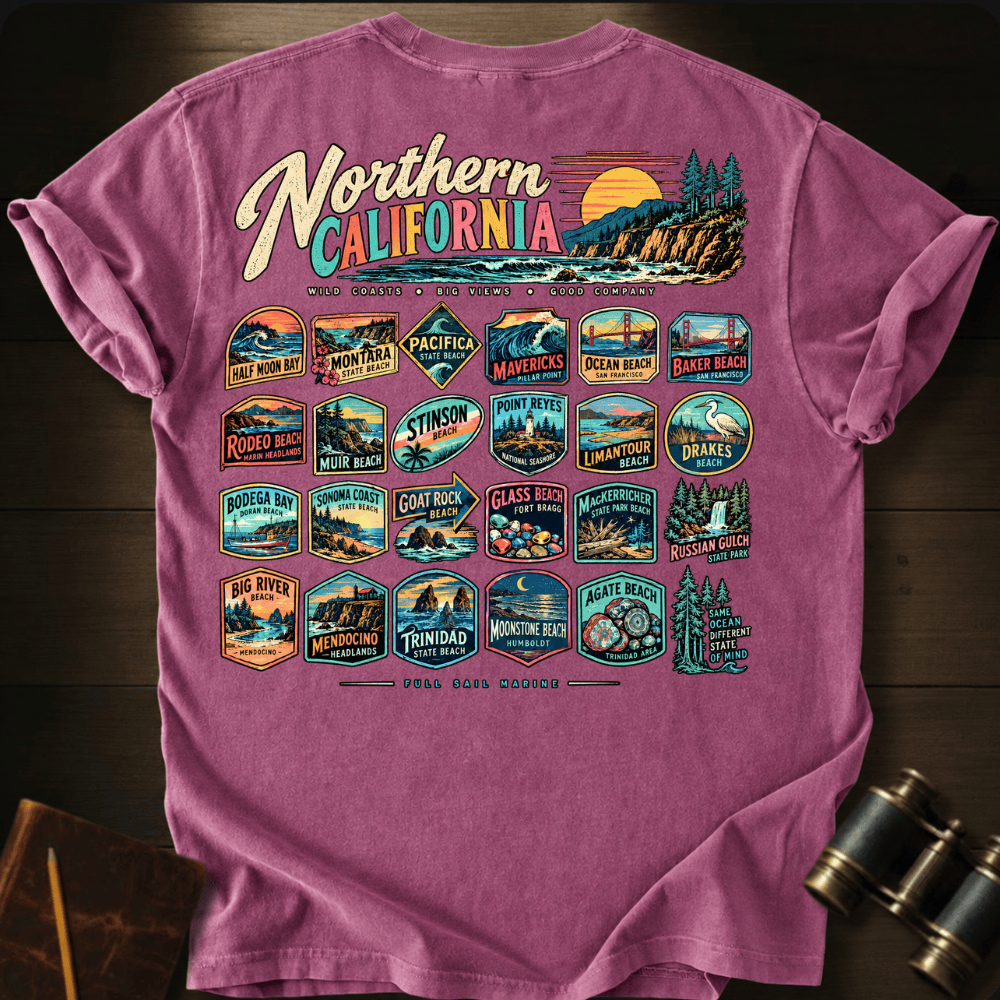 Northern California 3 T-shirt