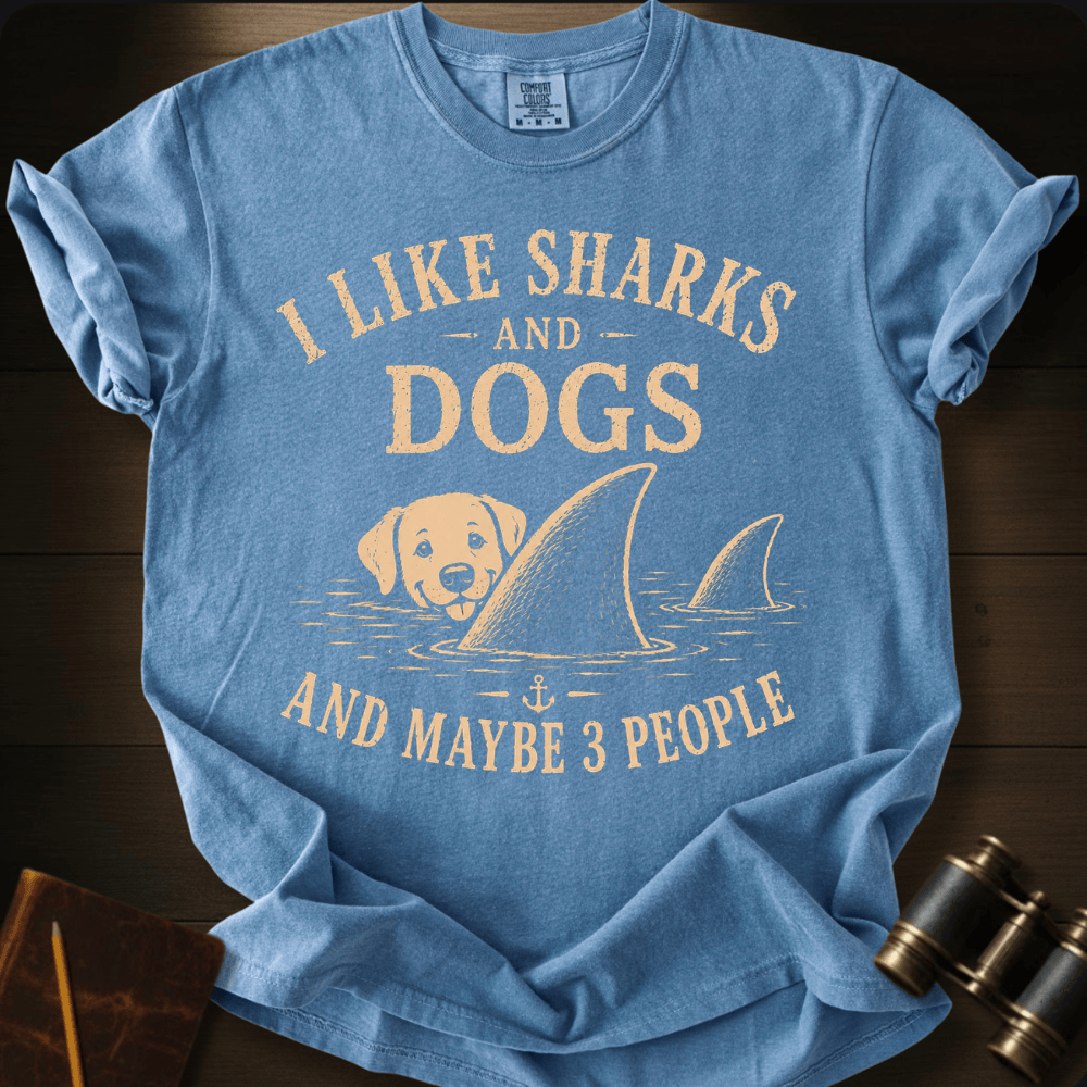 I Like Sharks and Dogs T-shirt