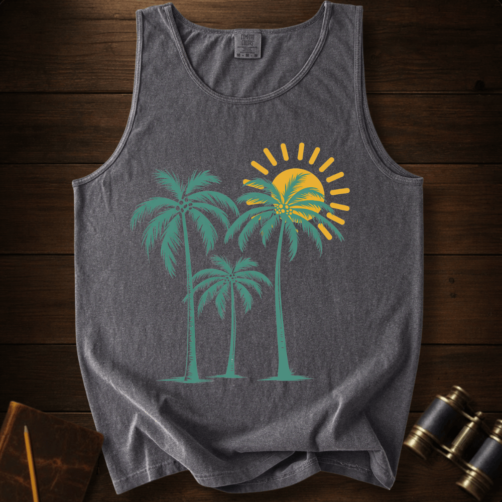 Palm Trees Sunrise Tank Top