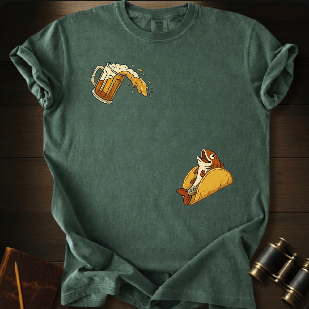 Beer and Fish Taco T-shirt