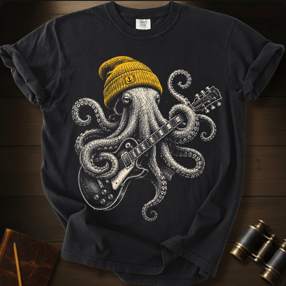 Rock Star Octopus T-shirt