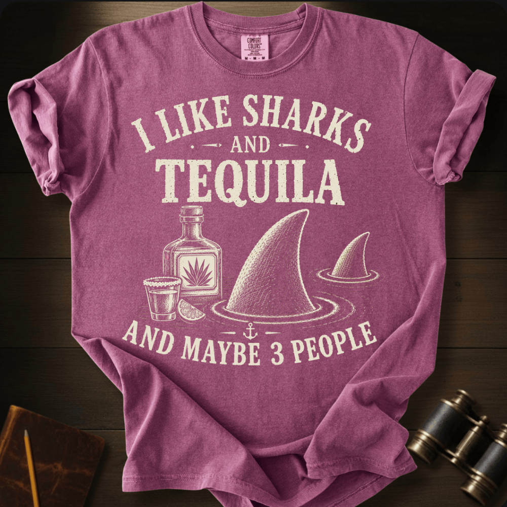 I Like Sharks and Tequila T-shirt