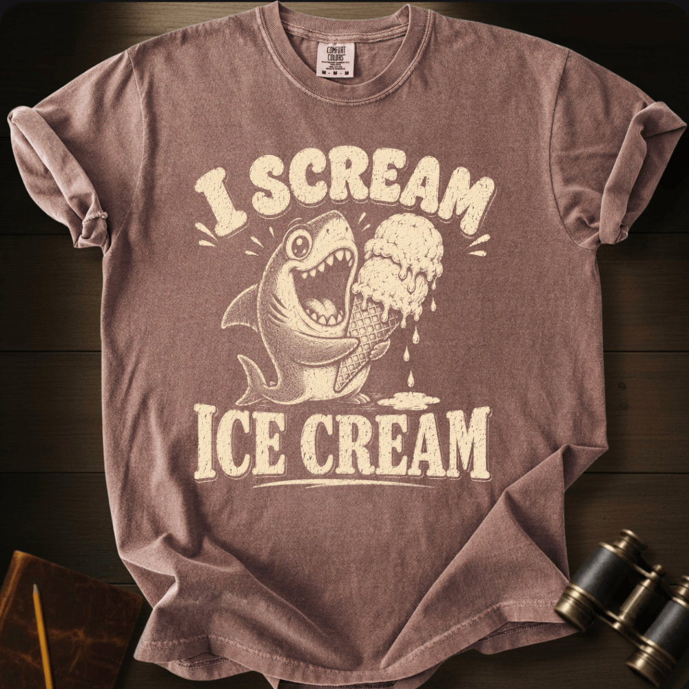 Shark I Scream Ice - Cream  T-shirt