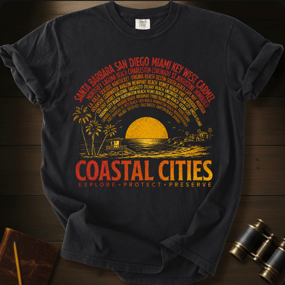 Coastal Cities USA  T-shirt