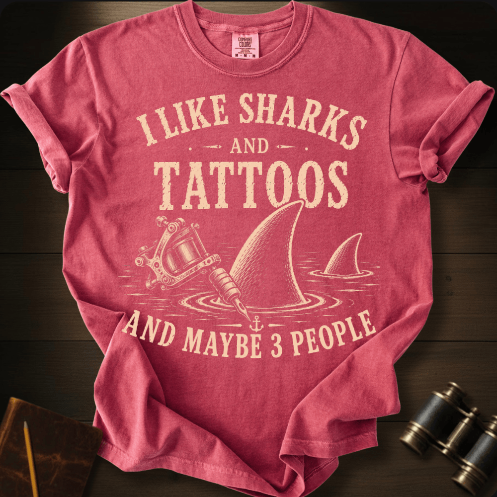 I Like Sharks and Tattoos T-shirt