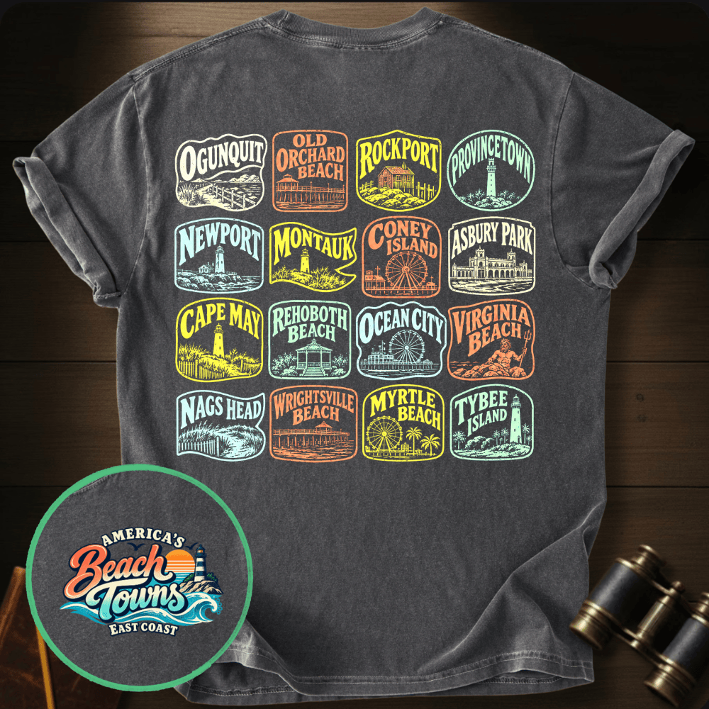 East Coast Beaches T-shirt