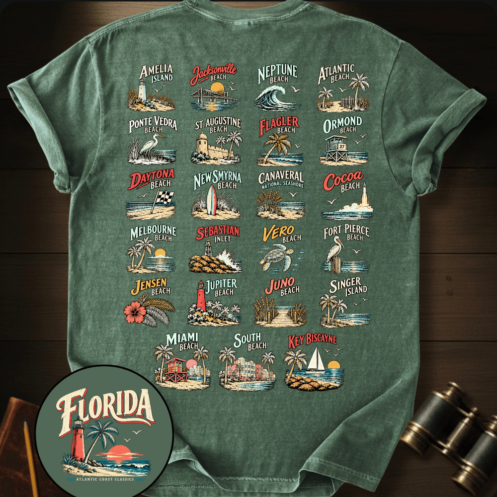 Florida - Atlantic Coast Beaches T-shirt