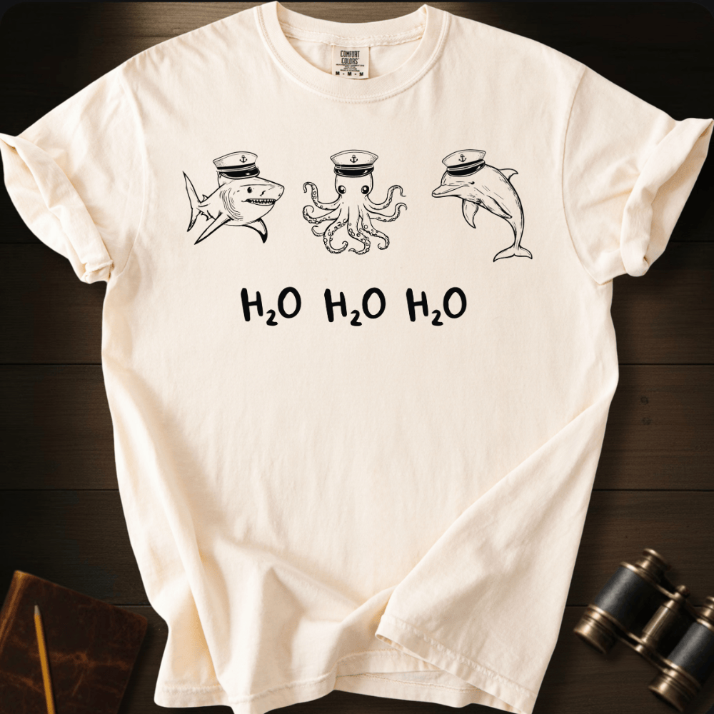 H2O Crew water graphic on a Comfort Colors unisex tee – Full Sail Marine nautical apparel