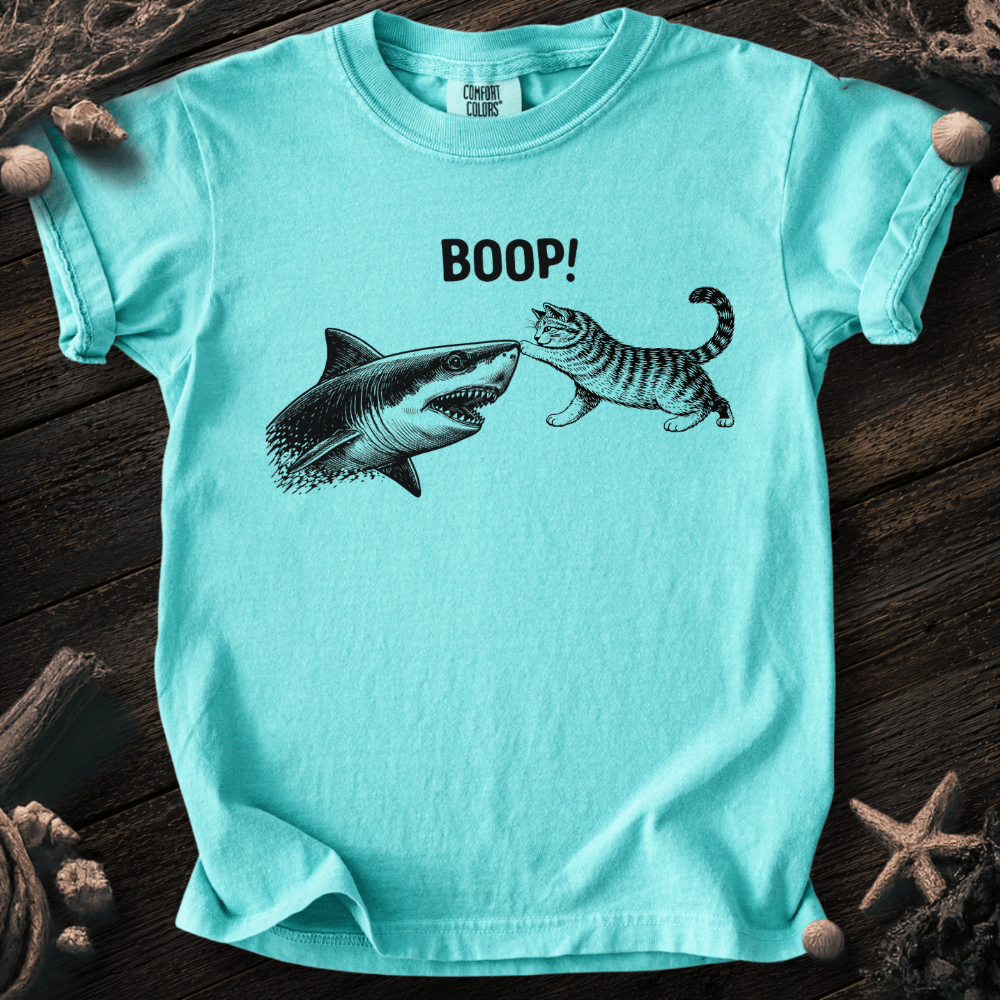 Cat Boops the Shark  Youth Tee