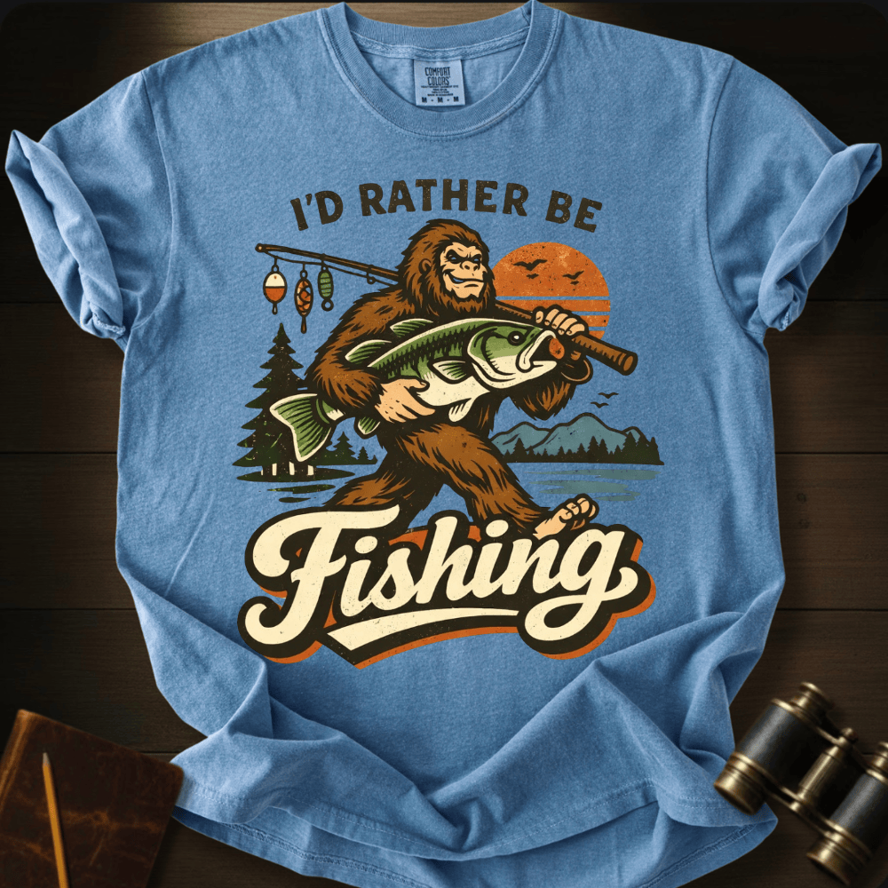 I´d Rather Be Fishing T-shirt