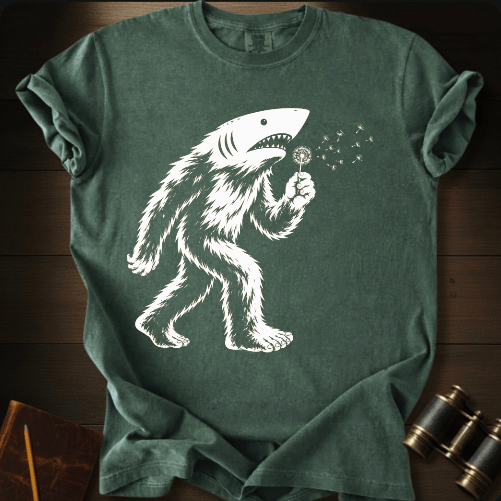 Sharksquatch Blowing WishesT-shirt