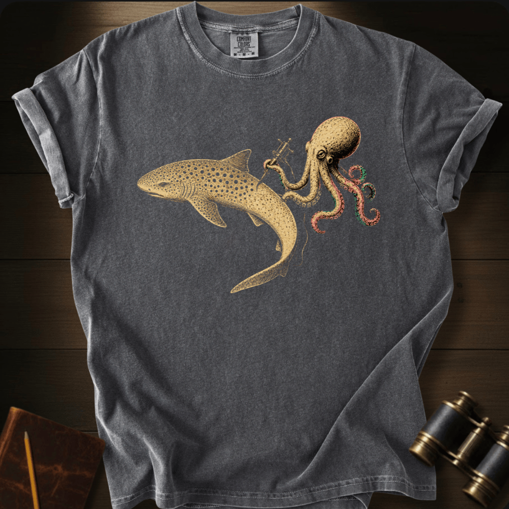 Shark Zebra Tattoo T-shirt