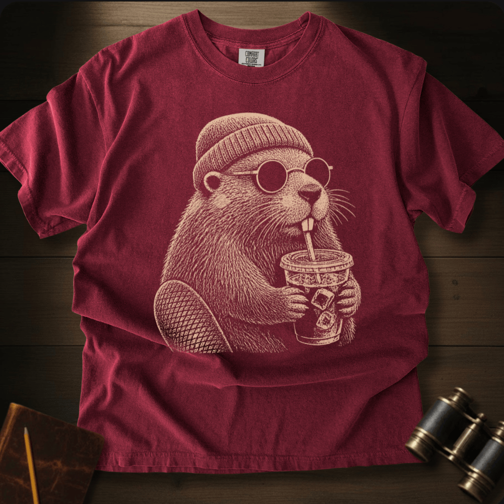 Beaver and Coffee - T-shirt
