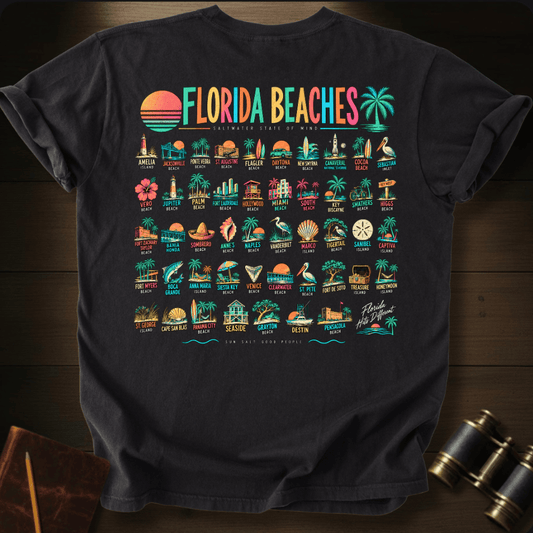 Florida Beaches Retro T-shirt