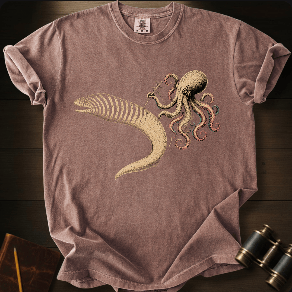 Zebra Moray Eel Tattoo T-shirt