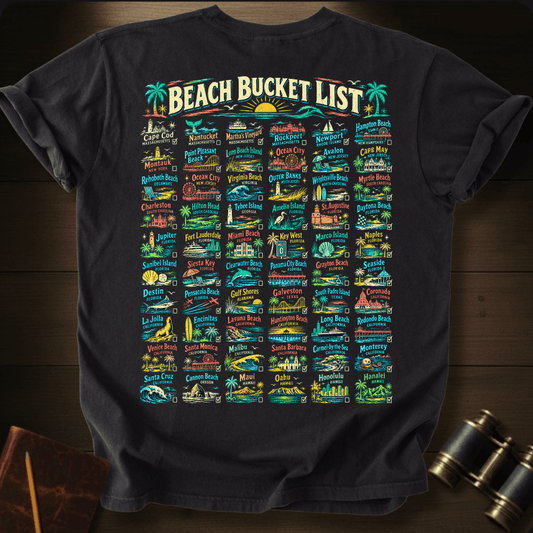 Beach Bucket List T-shirt