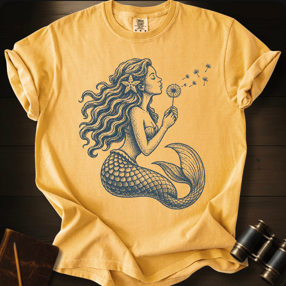Mermaid Blowing Wishes T-shirt
