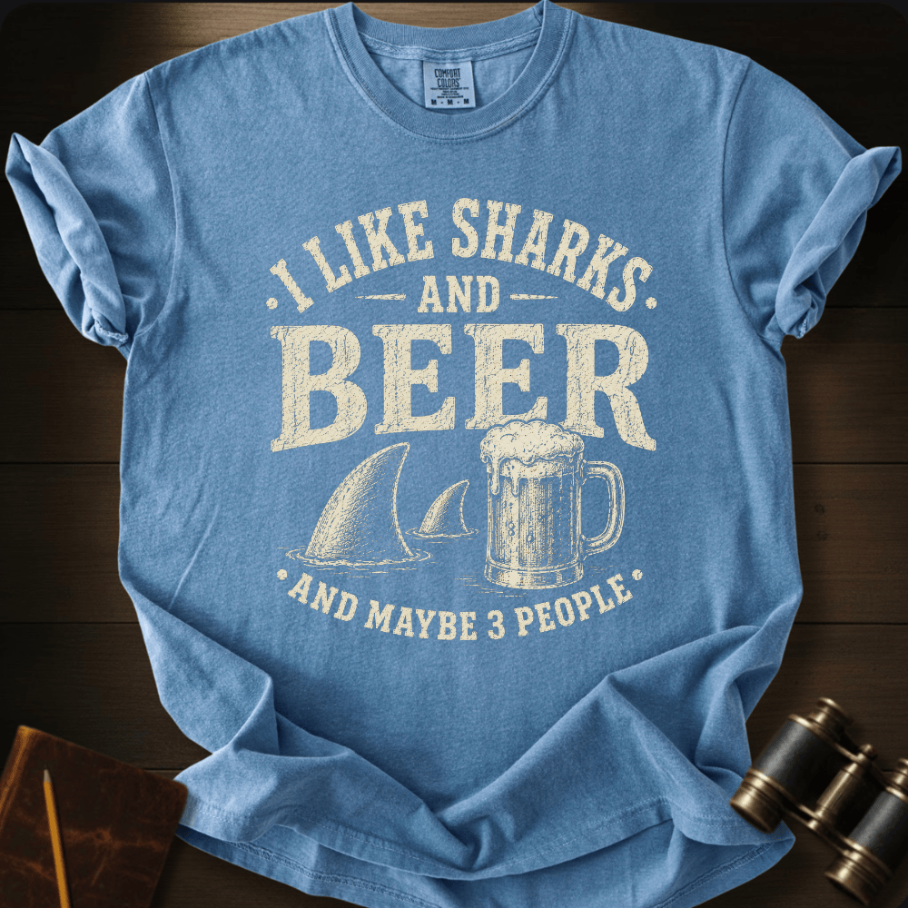 I Like Sharks and Beer T-shirt