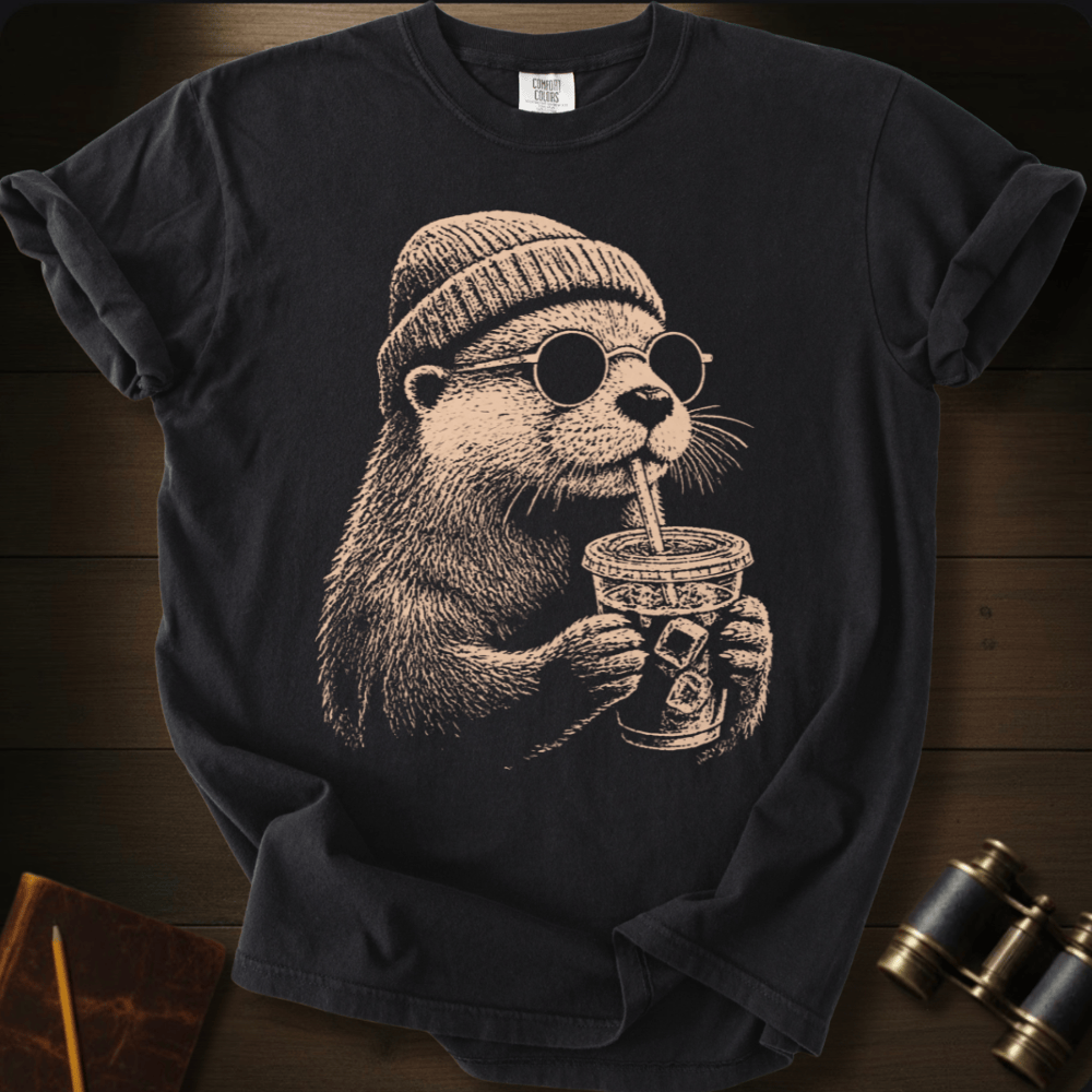 Otter and Coffee - T-shirt