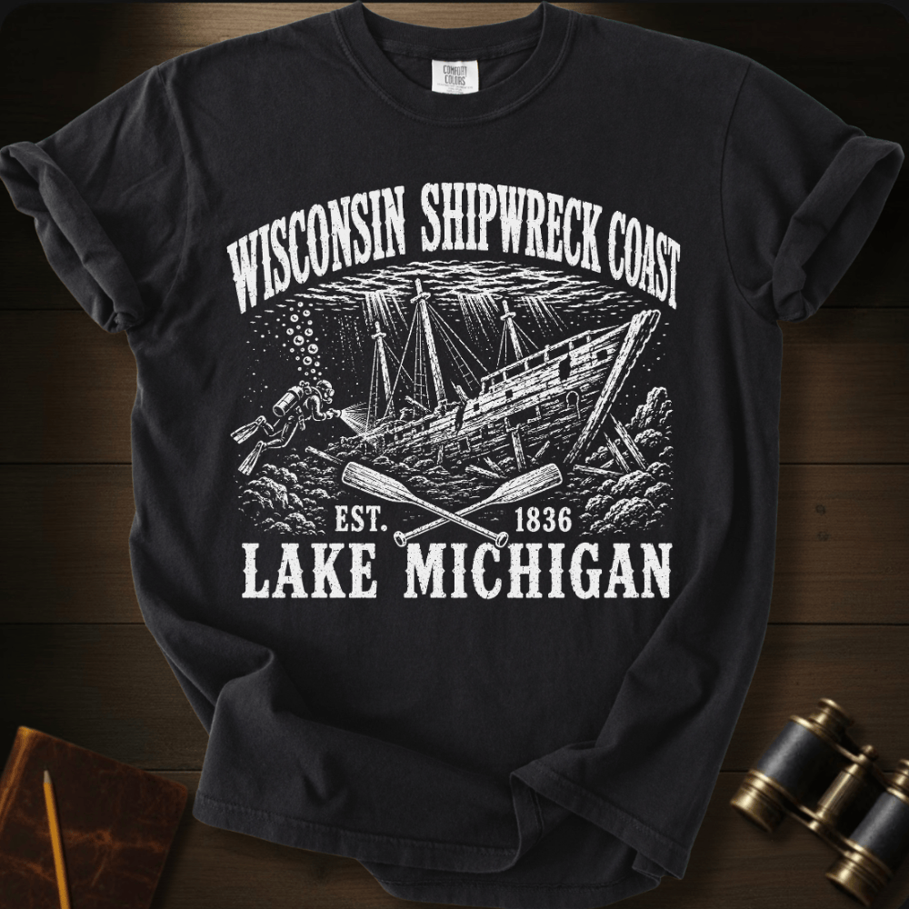Wisconsin Shipwreck Coast - T-shirt