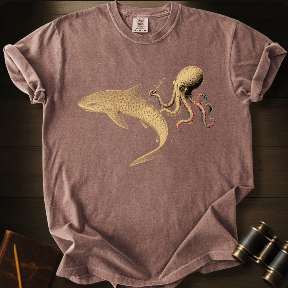 Shark Zebra Tattoo T-shirt
